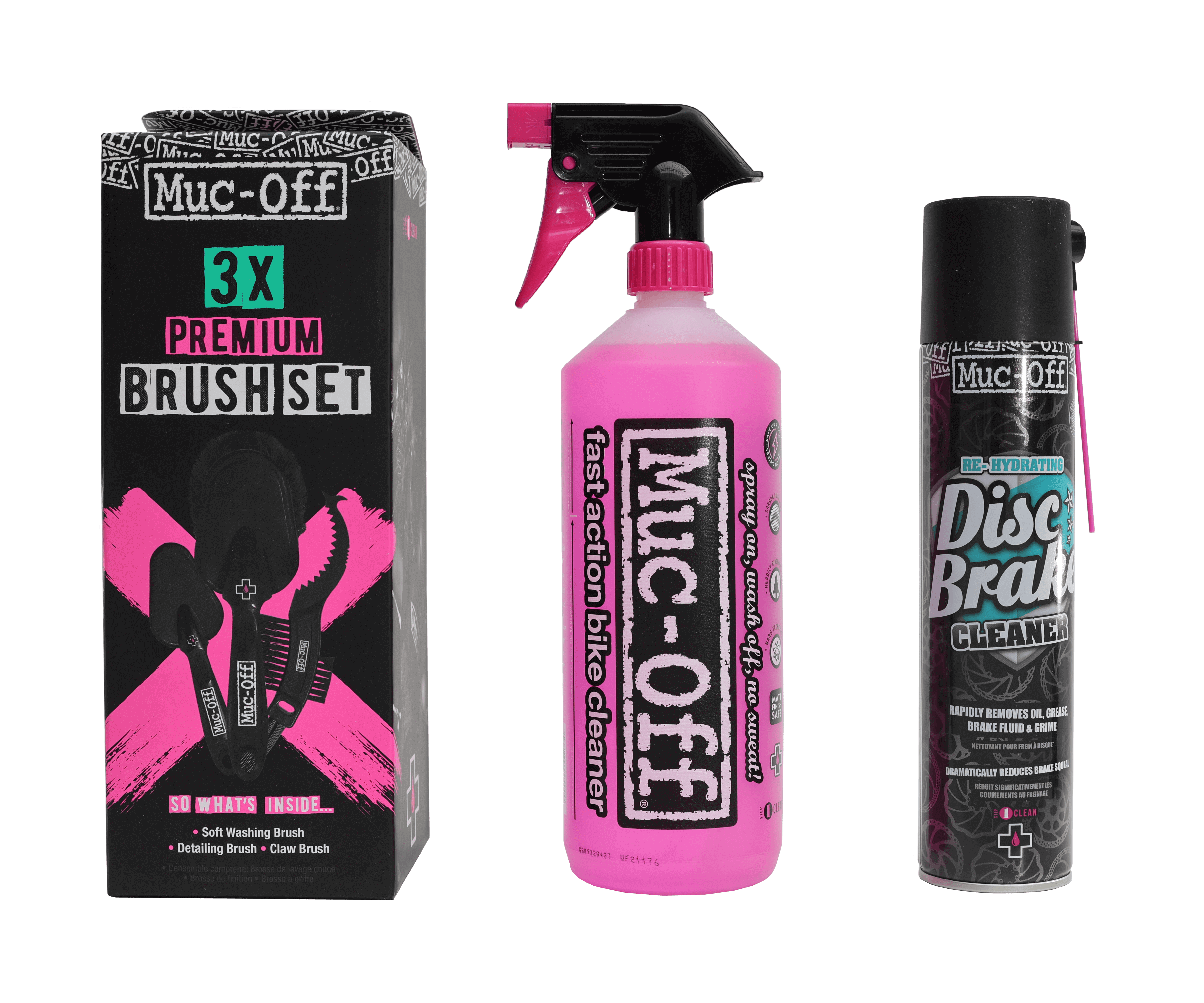  Muc Off - 250US 8 in 1 Bicycle Cleaning Kit , Black : Sports &  Outdoors